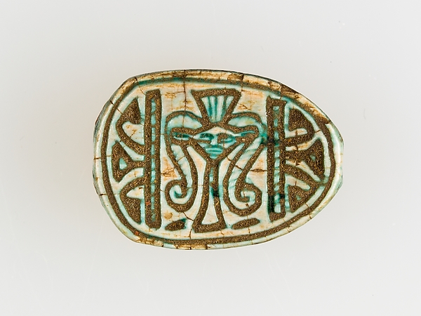 Scarab with Hathor emblem