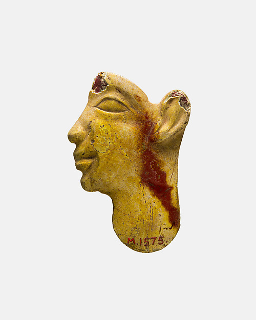 Inlay profile head, 500–30 BCE