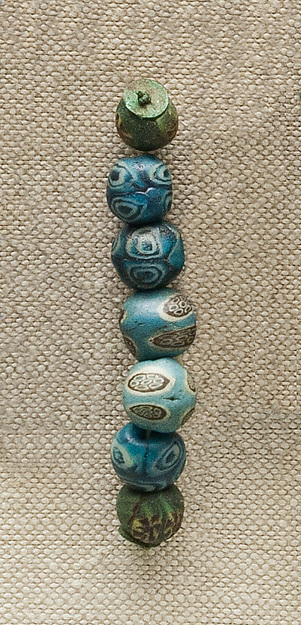 String of 7 Eyed Beads