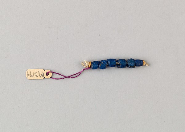 String of 6 beads by an unrecorded maker, The Metropolitan Museum of Art