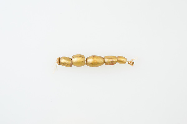 String of 5 Beads by an unrecorded maker, The Metropolitan Museum of Art