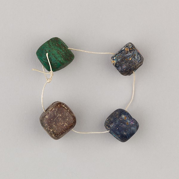 String of 4 beads by an unrecorded maker, The Metropolitan Museum of Art