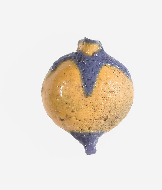 Bead in the Form of a Persea Fruit by an unrecorded maker, The Metropolitan Museum of Art