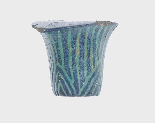 Upper Part of Papyrus Stalk Mirror Handle