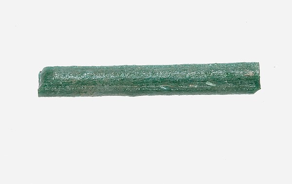 "Rod of Opaque Green Glass" by an unknown artist