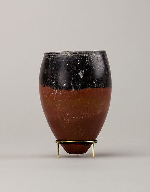 Black-topped red ware jar