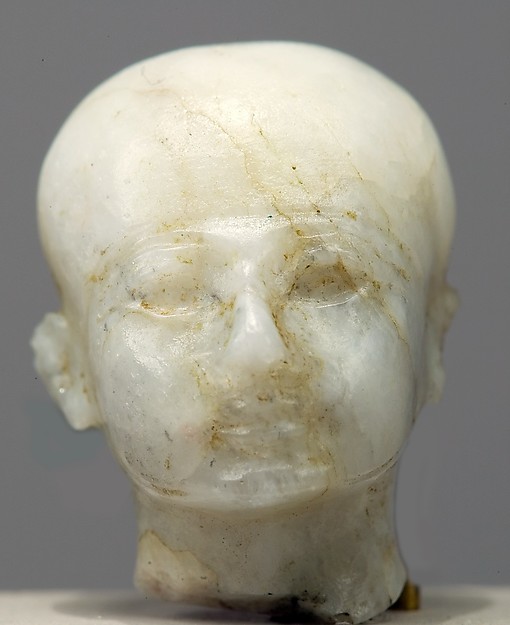 Head with cap and beardstraps, perhaps Ptah, ca. 1300–1080 BCE