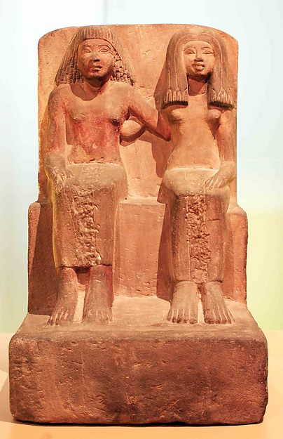 Pair Statue of Nebwaw and His Wife, Tenethet by an unrecorded maker, The Metropolitan Museum of Art