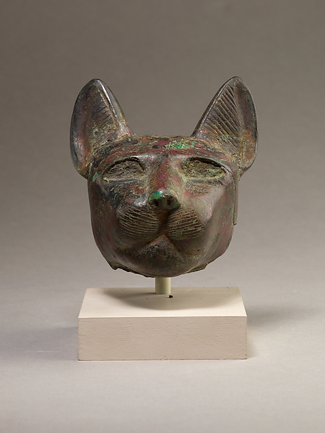 Head of a cat, 664–332 BCE
