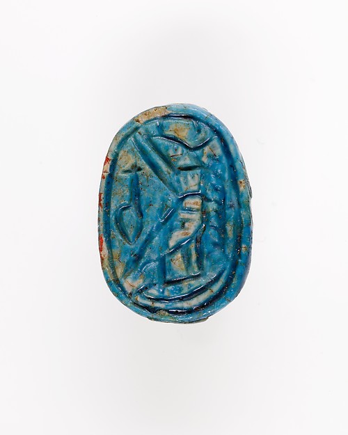 Scarab with the Representation of a Falcon and Hieroglyphs by an unrecorded maker, The Metropolitan Museum of Art