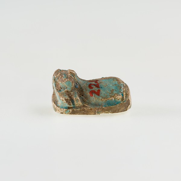Animal-shaped Amulet Inscribed with a Blessing Related to Re