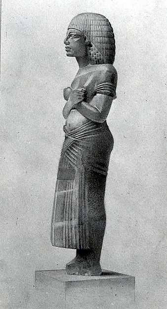 Facsimile Painting of an Alabaster Statuette