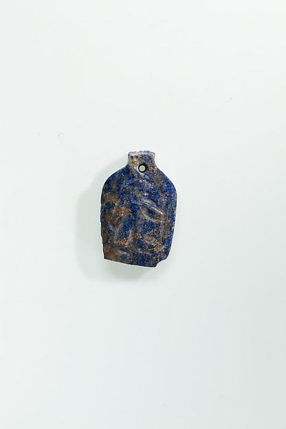 Plaque with a striding man from string of amulets by an unrecorded maker, The Metropolitan Museum of Art