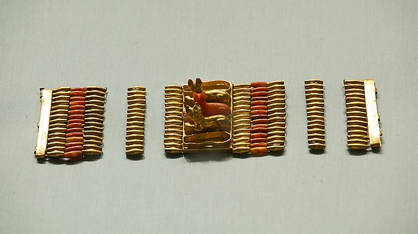 Cuff Bracelet with Cat Amulets