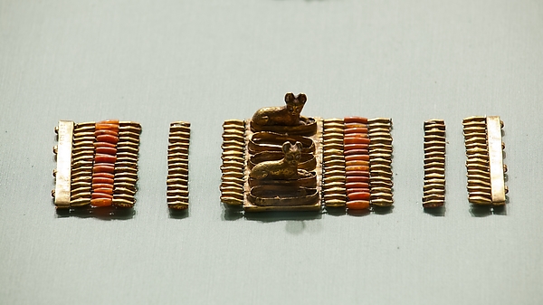 Cuff Bracelet with Lion Cub Amulets by an unrecorded maker, The Metropolitan Museum of Art