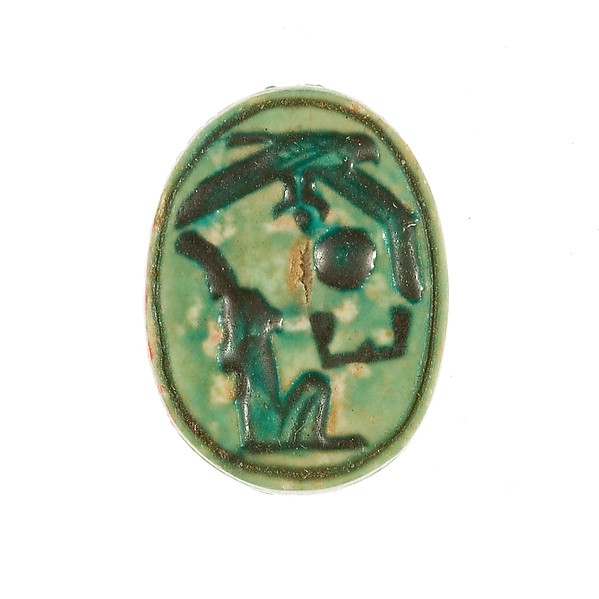 Scarab Inscribed with the Name Maatkare (Hatshepsut) with a Falcon Above
