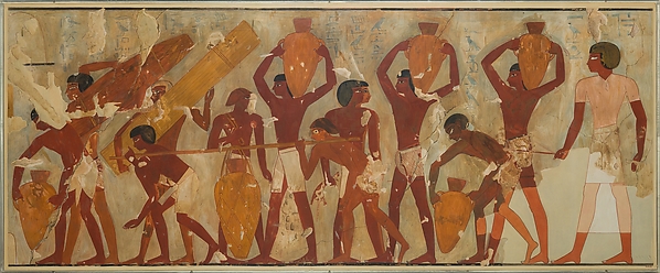 Wine and Papyrus for the Treasuries of Amun, Tomb of Rekhmire