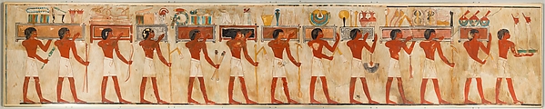 Offering Bearers in a Funerary Procession, Tomb of Rekhmire