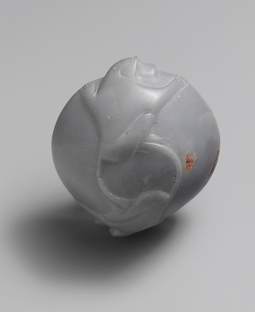 Ointment Bowl with Two Monkeys in Relief