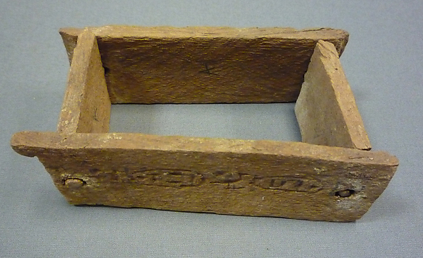 Model Brick Mold from the Foundation Deposit for Hatshepsut's Tomb by an unrecorded maker, The Metropolitan Museum of Art