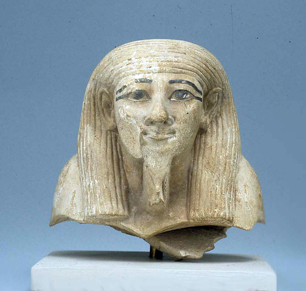 Head from Shabti, ca. 1550–1300 BCE
