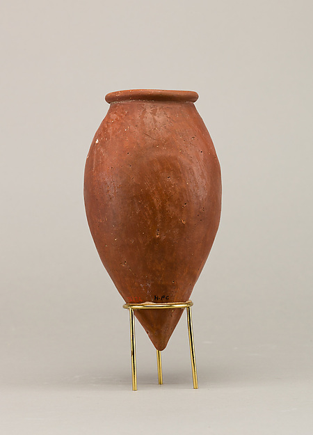 Red polished ware jar
