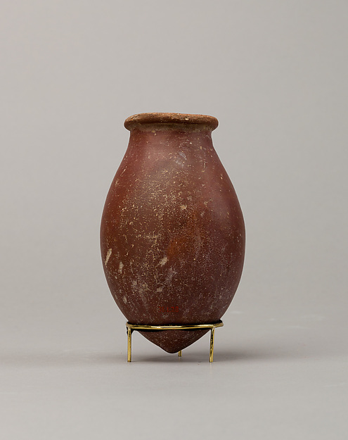 Red polished ware jar