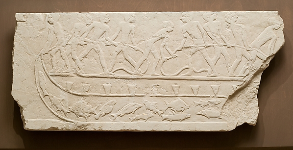Relief fragment showing fishing scene by an unrecorded maker, The Metropolitan Museum of Art