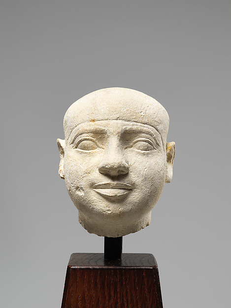 Male Head, Probably from a Serving Statue, ca. 2465–2323 BCE