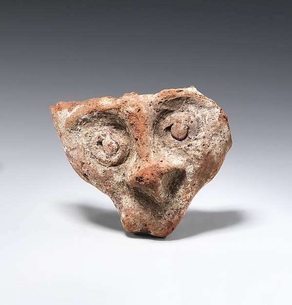 Face from human figure, 305–30 BCE