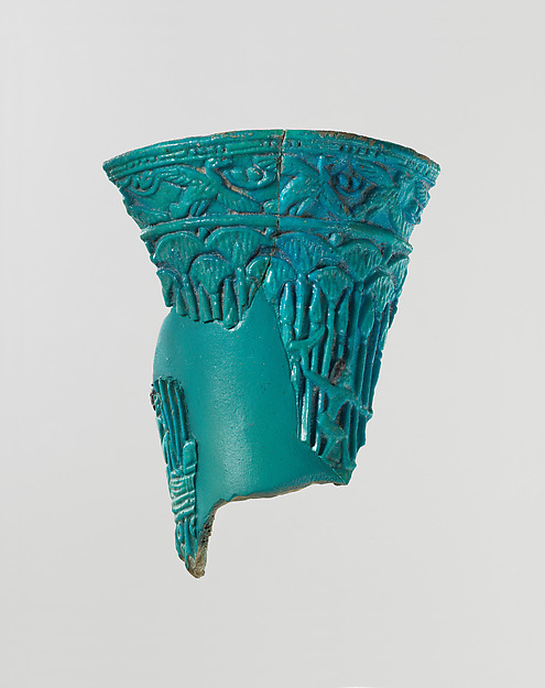 Fragments of a Faience Chalice