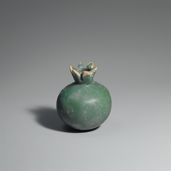 Bottle in the Shape of a Pomegranate by an unrecorded maker, The Metropolitan Museum of Art