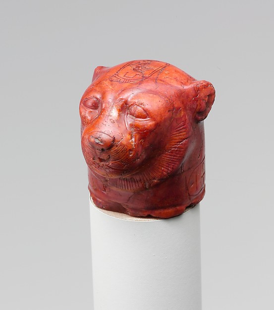 Head of a Leopard with the Name of Hatshepsut, ca. 1473–1458 BCE