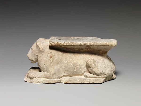 Model of a temple door bolt with recumbent lion by an unrecorded maker, The Metropolitan Museum of Art