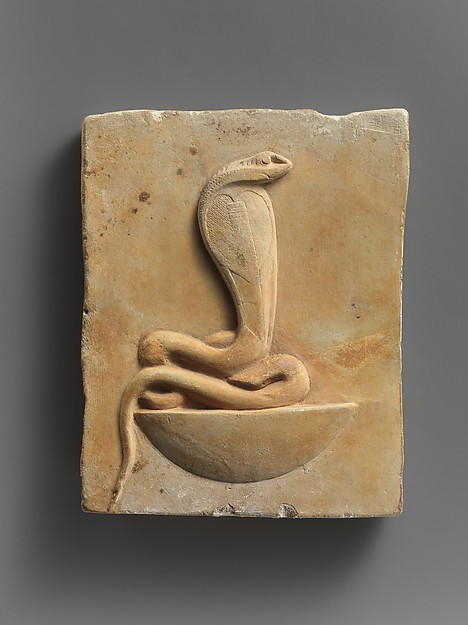 Relief plaque of cobra on a neb basket by an unrecorded maker, The Metropolitan Museum of Art