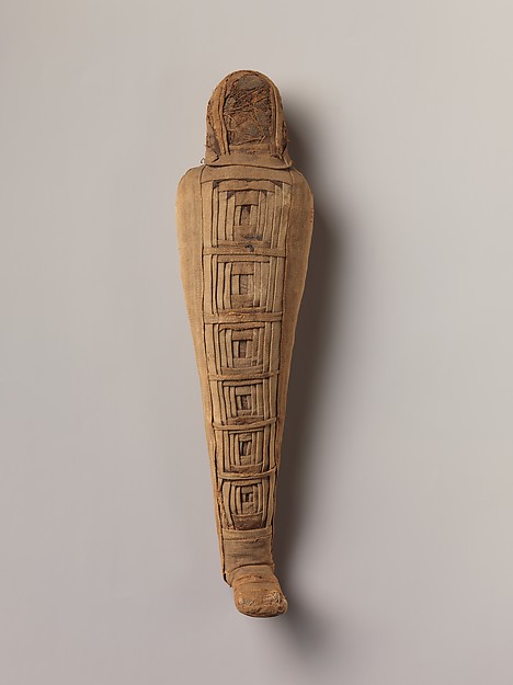 Sacred animal mummy in the form of a falcon by an unrecorded maker, The Metropolitan Museum of Art