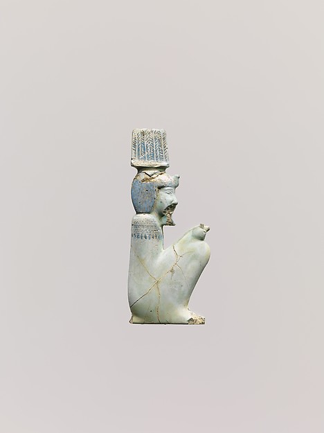 Inlay depicting the squatting god Anhur (Onuris) facing right