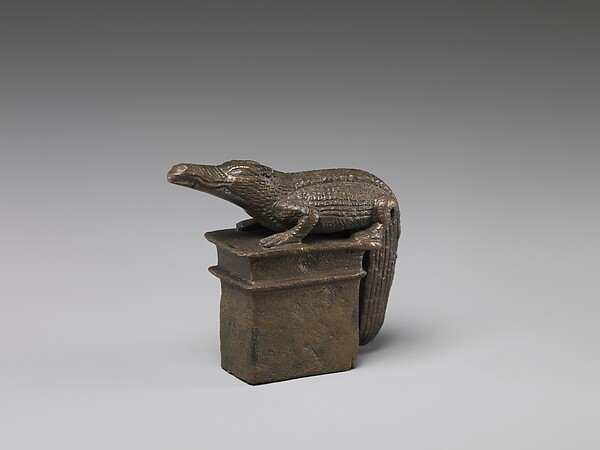 Crocodile on a shrine-shaped base by an unrecorded maker, The Metropolitan Museum of Art
