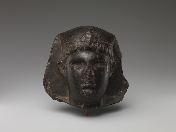 King's Head with Egyptian Headdress but Greek Hair and Features