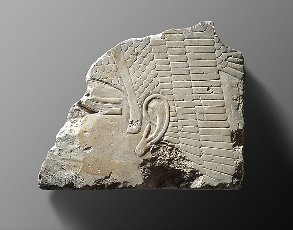 Relief fragment with the head of a goddess by an unrecorded maker, The Metropolitan Museum of Art