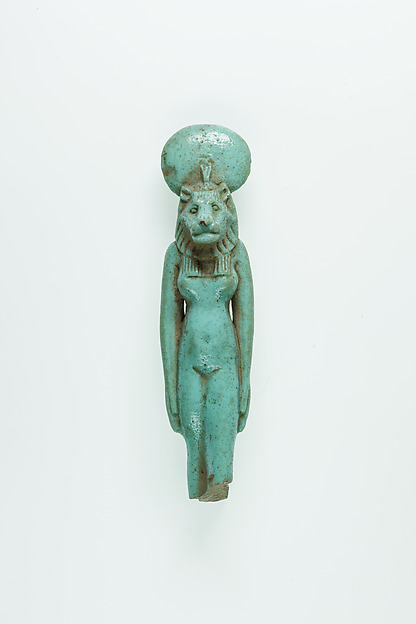 Statuette of a lion-headed goddess