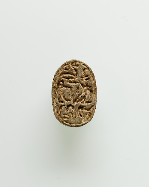 Scarab of "the King's Eldest Son Nehesy" by an unrecorded maker, The Metropolitan Museum of Art