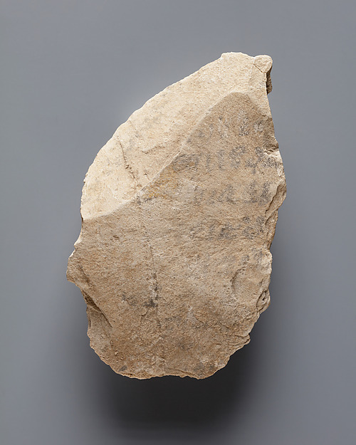 Hieratic ostracon