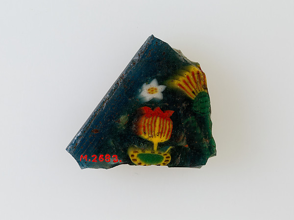Floral plaque, 100 BCE–100 CE