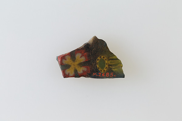 Floral plaque, 100 BCE–400 CE