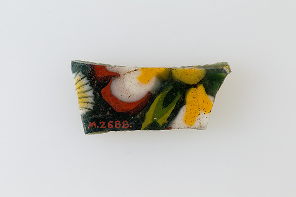 Floral plaque, 100 BCE–100 CE