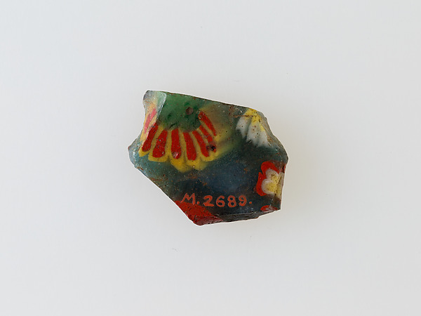 Floral plaque, 100 BCE–100 CE