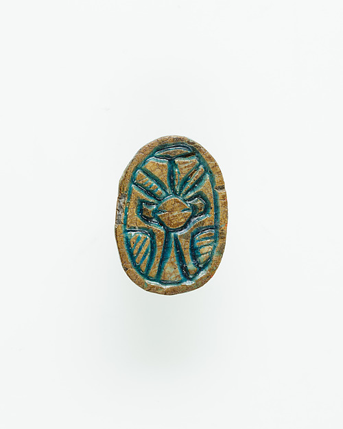 Scarab with Hathor-like Canaanite Goddess