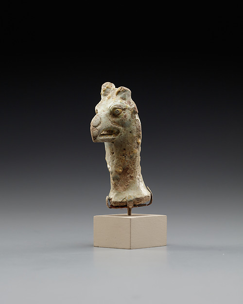 Head of a figure of a griffin, perhaps representing Nemesis, 30 BCE–364 CE