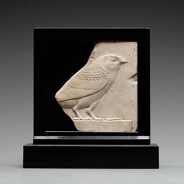 Relief plaque with birds on both sides